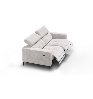 Relaxsofa 3-Sitzer MORELLO, creme, 2 x Relax Zero Gravity