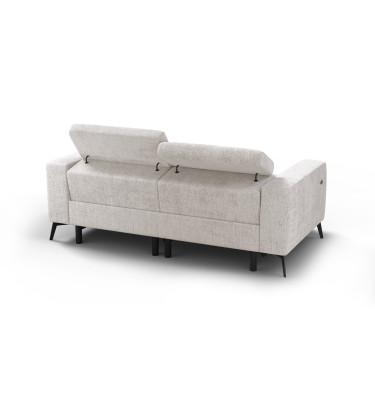 Relaxsofa 3-Sitzer MORELLO, creme, 2 x Relax Zero Gravity