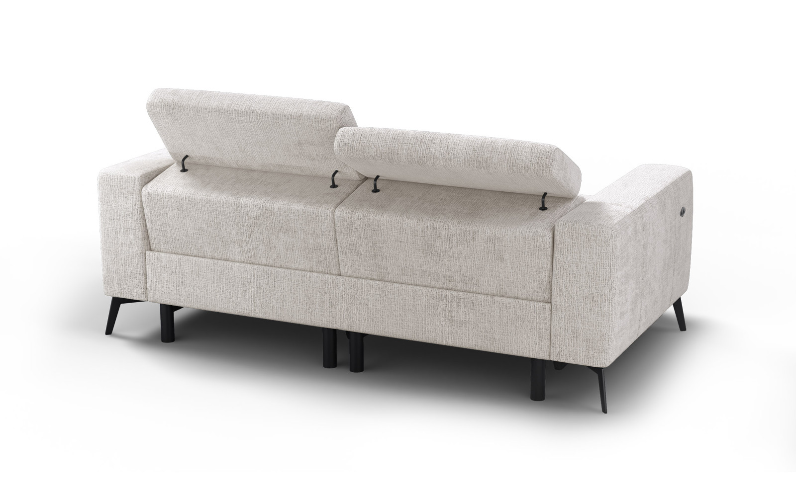 Relaxsofa 3-Sitzer MORELLO, creme, 2 x Relax Zero Gravity