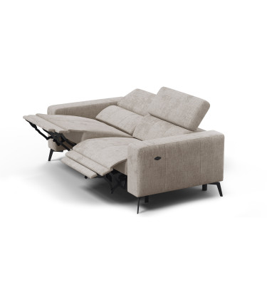 Relaxsofa 3-Sitzer MORELLO, beige, 2 x Relax Zero Gravity