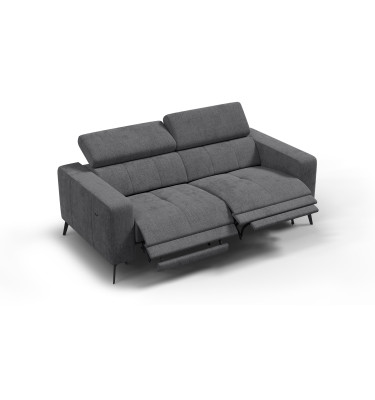 Relaxsofa 3-Sitzer MORELLO, dunkelgrau, 2 x Relax Zero Gravity