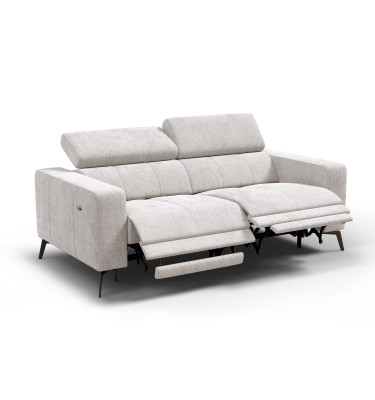 Relaxsofa 3-Sitzer MORELLO, creme, 2 x Relax Zero Gravity