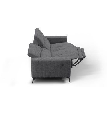 Relaxsofa 3-Sitzer MORELLO, dunkelgrau, 2 x Relax Zero Gravity