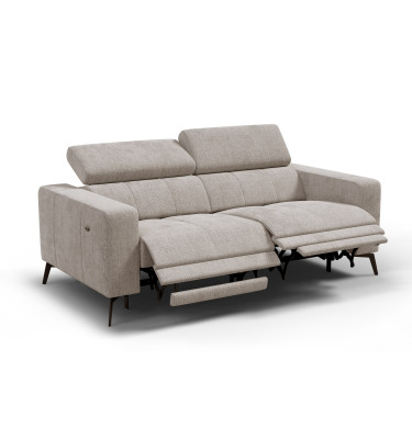 Relaxsofa 3-Sitzer MORELLO, beige, 2 x Relax Zero Gravity