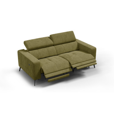 Relaxsofa 3-Sitzer MORELLO, olive, 2 x Relax Zero Gravity