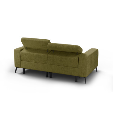 Relaxsofa 3-Sitzer MORELLO, olive, 2 x Relax Zero Gravity