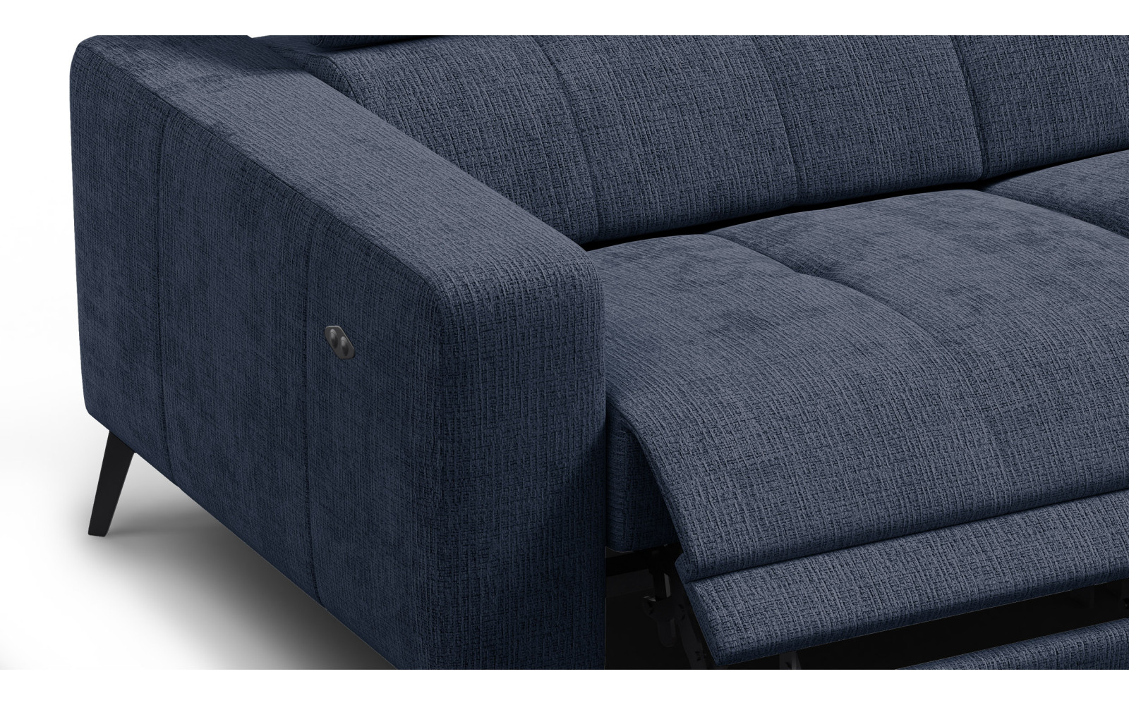 Relaxsofa 3-Sitzer MORELLO, marineblau, 2 x Relax Zero Gravity