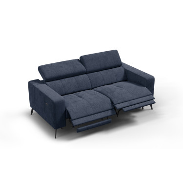 Relaxsofa 3-Sitzer MORELLO, marineblau, 2 x Relax Zero Gravity