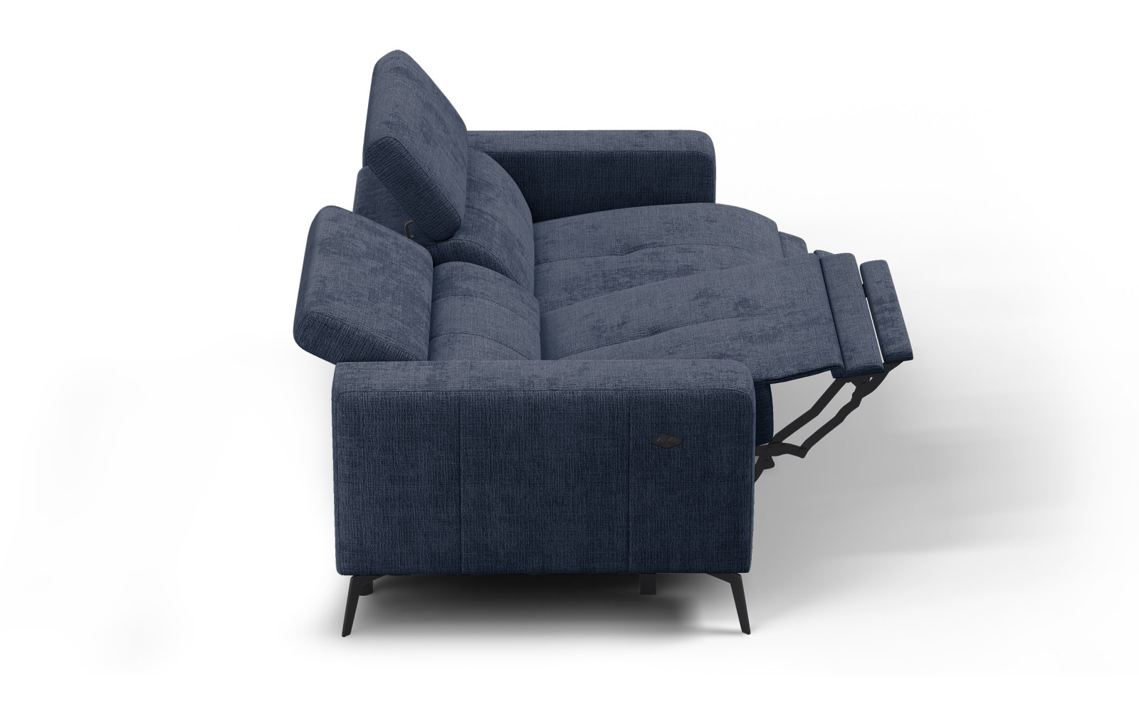 Relaxsofa 3-Sitzer MORELLO, marineblau, 2 x Relax Zero Gravity