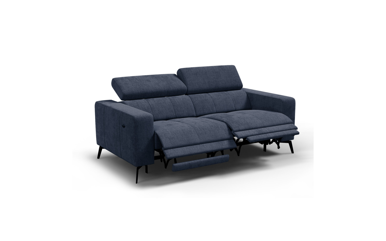 Relaxsofa 3-Sitzer MORELLO, marineblau, 2 x Relax Zero Gravity