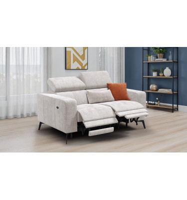 Relaxsofa 2-Sitzer MORELLO, creme, 2 x Relax Zero Gravity