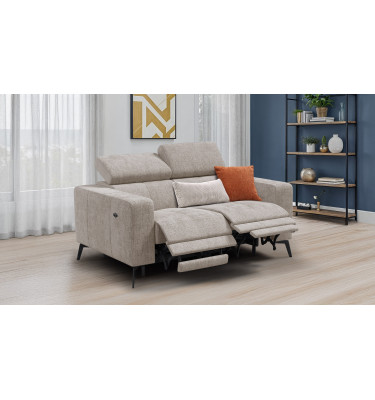 Relaxsofa 2-Sitzer MORELLO, beige, 2 x Relax Zero Gravity