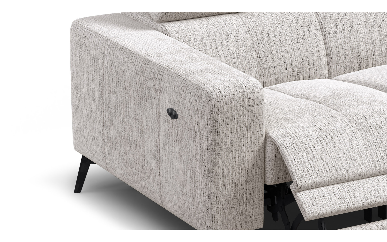 Relaxsofa 2-Sitzer MORELLO, creme, 2 x Relax Zero Gravity