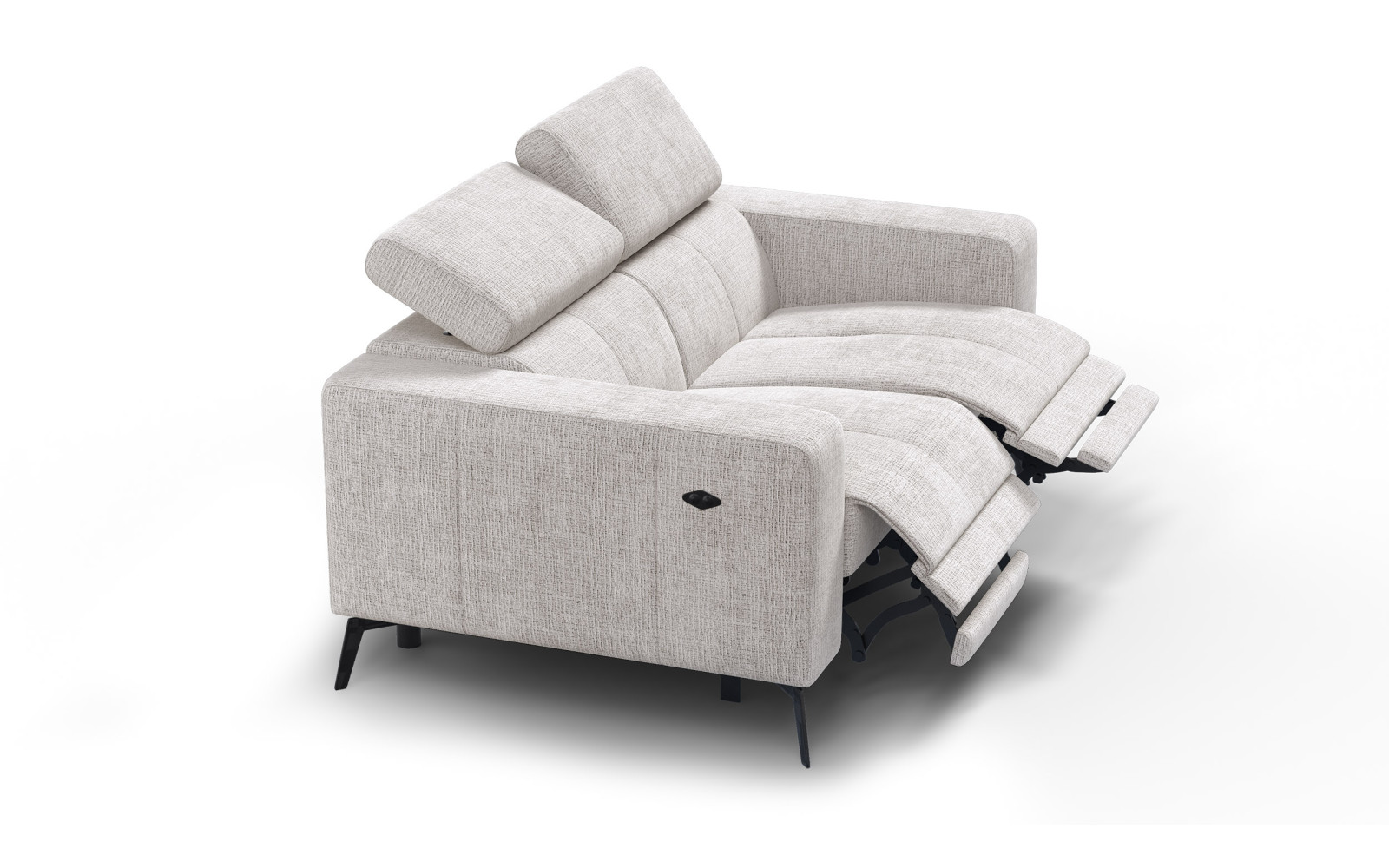 Relaxsofa 2-Sitzer MORELLO, creme, 2 x Relax Zero Gravity