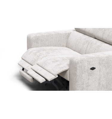 Relaxsofa 2-Sitzer MORELLO, creme, 2 x Relax Zero Gravity