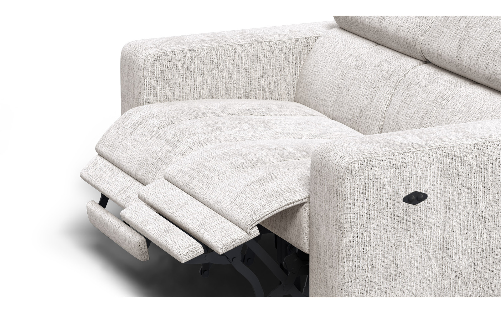 Relaxsofa 2-Sitzer MORELLO, creme, 2 x Relax Zero Gravity