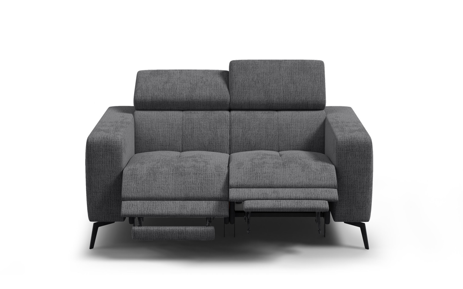 Relaxsofa 2-Sitzer MORELLO, dunkelgrau, 2 x Relax Zero Gravity