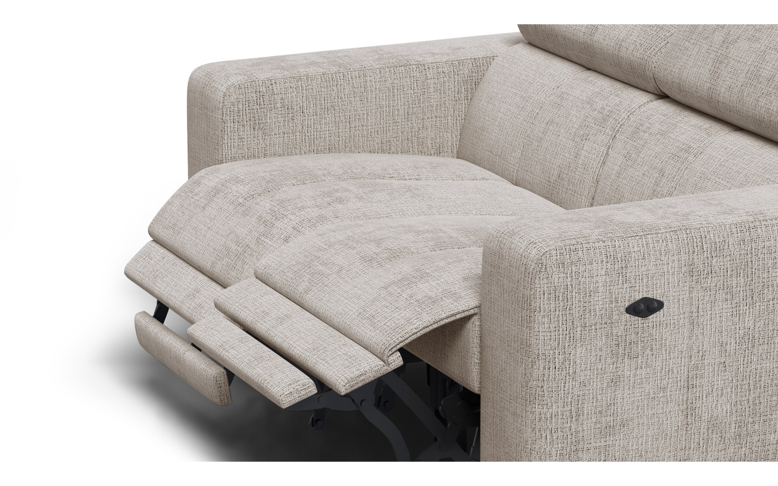 Relaxsofa 2-Sitzer MORELLO, beige, 2 x Relax Zero Gravity