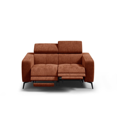 Relaxsofa 2-Sitzer MORELLO, rostrot, 2 x Relax Zero Gravity