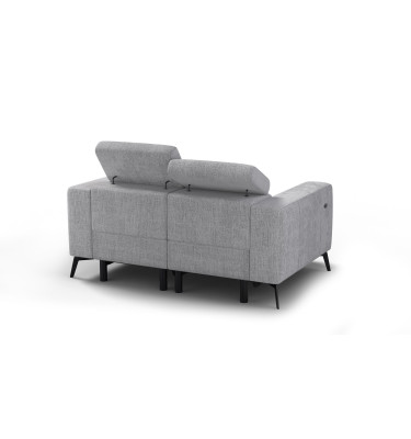 Relaxsofa 2-Sitzer MORELLO, hellgrau, 2 x Relax Zero Gravity