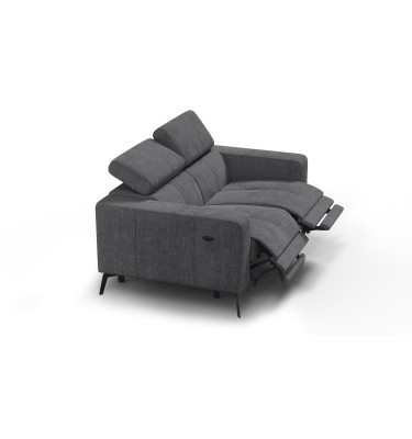 Relaxsofa 2-Sitzer MORELLO, dunkelgrau, 2 x Relax Zero Gravity