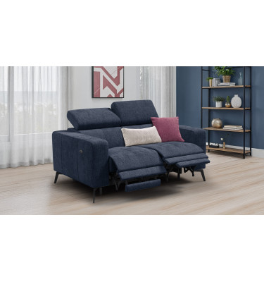Relaxsofa 2-Sitzer MORELLO, marineblau, 2 x Relax Zero Gravity