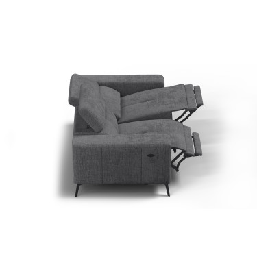 Relaxsofa 2-Sitzer MORELLO, dunkelgrau, 2 x Relax Zero Gravity