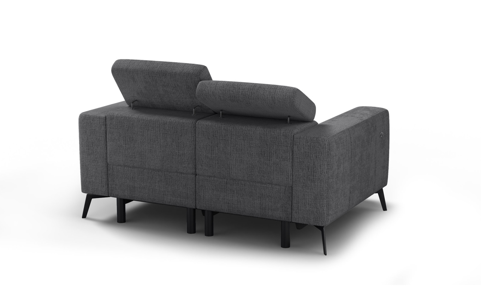 Relaxsofa 2-Sitzer MORELLO, dunkelgrau, 2 x Relax Zero Gravity