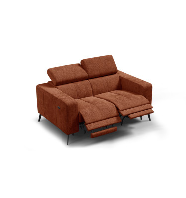 Relaxsofa 2-Sitzer MORELLO, rostrot, 2 x Relax Zero Gravity