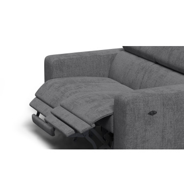 Relaxsofa 2-Sitzer MORELLO, dunkelgrau, 2 x Relax Zero Gravity