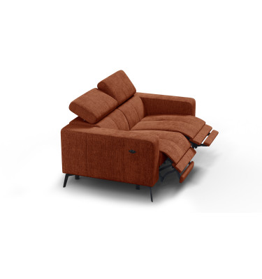 Relaxsofa 2-Sitzer MORELLO, rostrot, 2 x Relax Zero Gravity