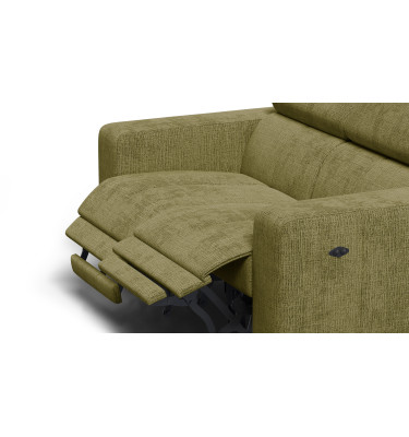 Relaxsofa 2-Sitzer MORELLO, olive, 2 x Relax Zero Gravity