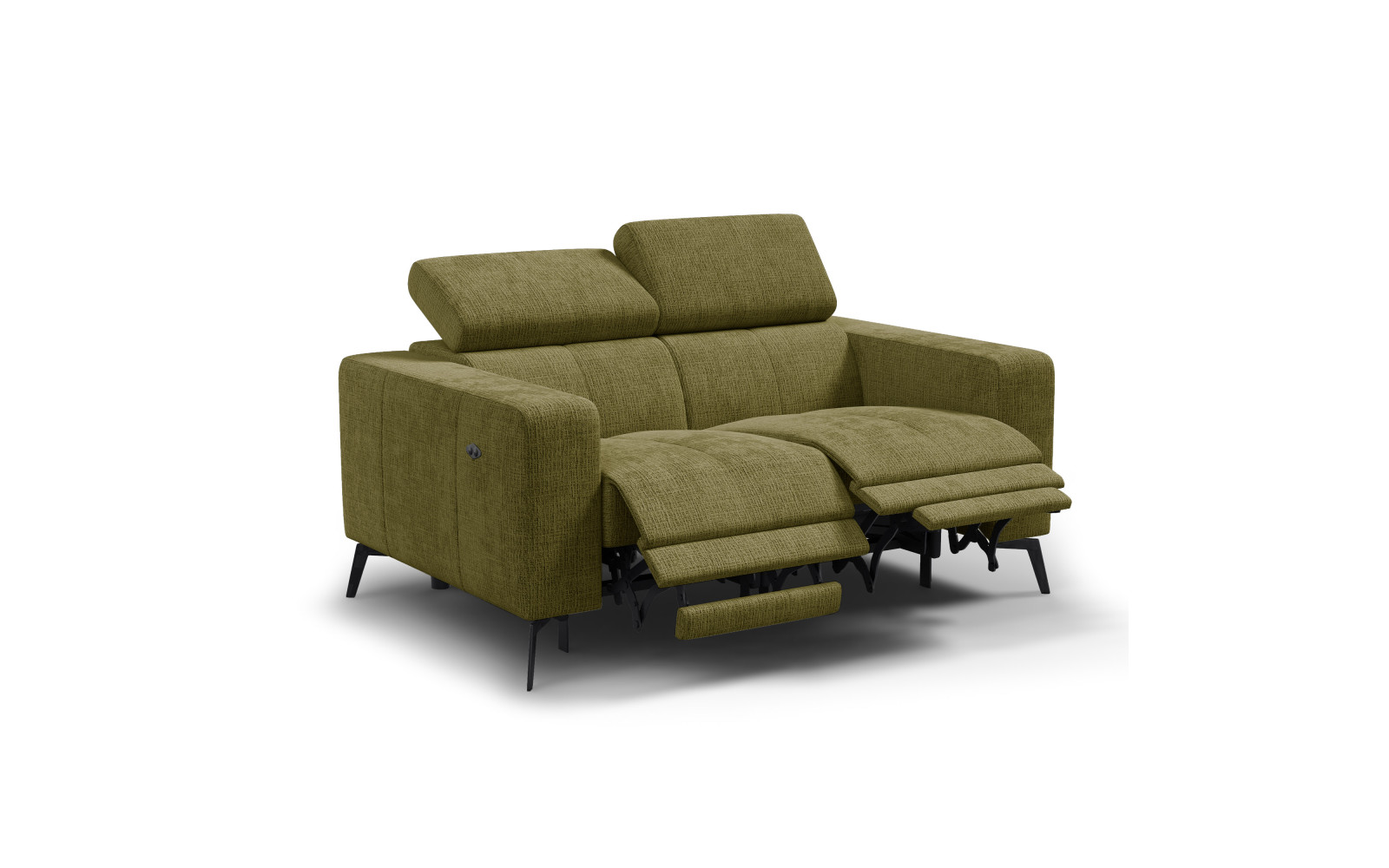 Relaxsofa 2-Sitzer MORELLO, olive, 2 x Relax Zero Gravity