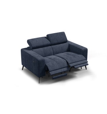 Relaxsofa 2-Sitzer MORELLO, marineblau, 2 x Relax Zero Gravity