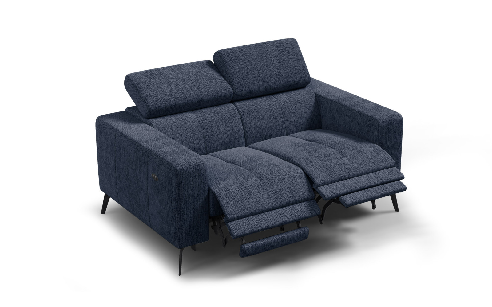 Relaxsofa 2-Sitzer MORELLO, marineblau, 2 x Relax Zero Gravity