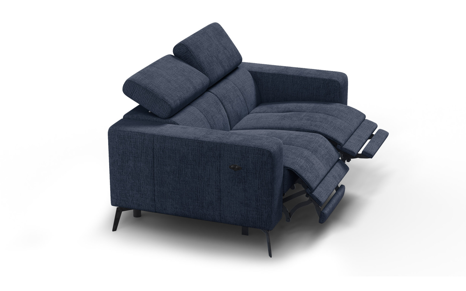 Relaxsofa 2-Sitzer MORELLO, marineblau, 2 x Relax Zero Gravity
