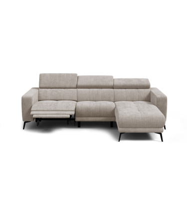 Ecksofa 4-Sitzer MORELLO, beige, 1 x Relax Zero Gravity
