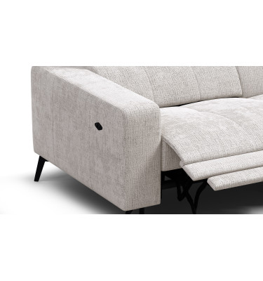 Ecksofa 4-Sitzer MORELLO, creme, 1 x Relax Zero Gravity