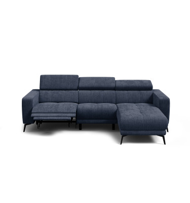 Ecksofa 4-Sitzer MORELLO, marineblau, 1 x Relax Zero Gravity