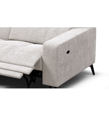 Ecksofa 4-Sitzer MORELLO, creme, 1 x Relax Zero Gravity