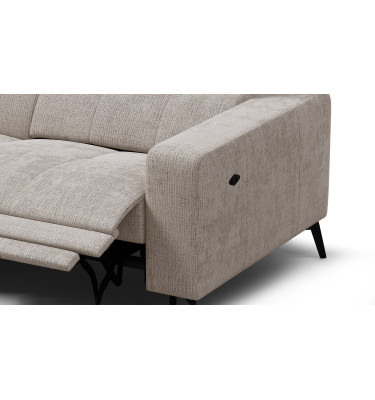 Ecksofa 4-Sitzer MORELLO, beige, 1 x Relax Zero Gravity