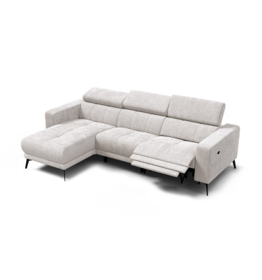 Ecksofa 4-Sitzer MORELLO, creme, 1 x Relax Zero Gravity