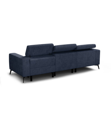 Ecksofa 4-Sitzer MORELLO, marineblau, 1 x Relax Zero Gravity