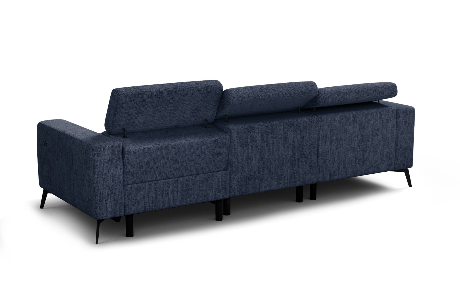 Ecksofa 4-Sitzer MORELLO, marineblau, 1 x Relax Zero Gravity