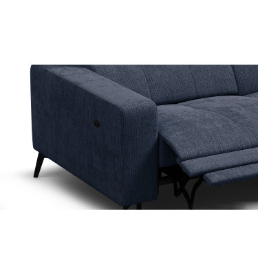 Ecksofa 4-Sitzer MORELLO, marineblau, 1 x Relax Zero Gravity