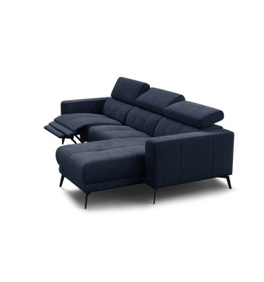 Ecksofa 4-Sitzer MORELLO, marineblau, 1 x Relax Zero Gravity