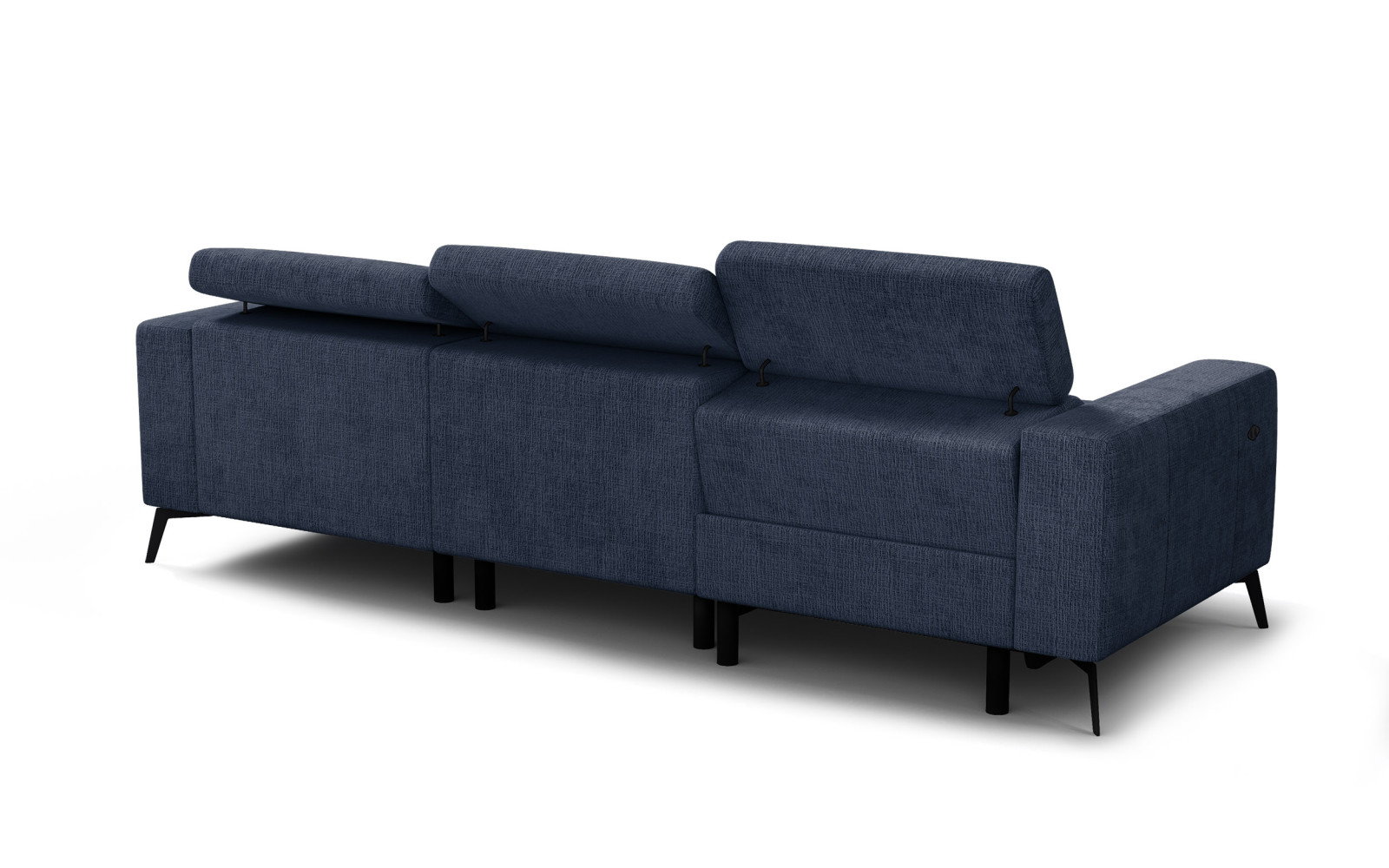 Ecksofa 4-Sitzer MORELLO, marineblau, 1 x Relax Zero Gravity