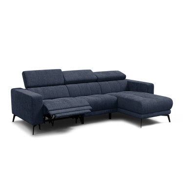 Ecksofa 4-Sitzer MORELLO, marineblau, 1 x Relax Zero Gravity