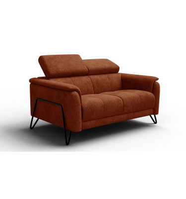 Sofa 2-Sitzer RODEN, rostrot