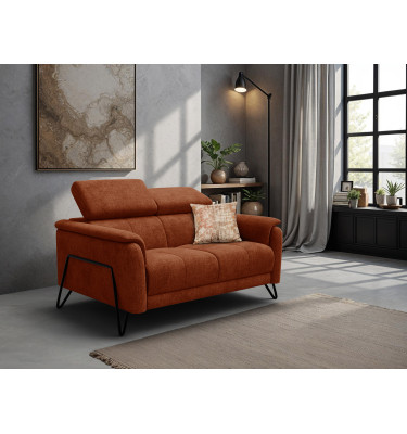 Sofa 2-Sitzer RODEN, rostrot